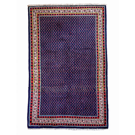Sarugh Teppich ca. 200 × 150 cm – rot/blau & klassisch elegant
