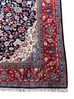 Sarough Teppich ca. 300 × 200 cm – dunkelblau/rot & edel