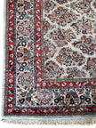 Sarugh Teppich ca. 200 × 200 cm – hellgrün/rot & klassisch