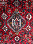 Schiraz Teppich ca. 200 × 150 cm – rot/grau & ausdrucksstark