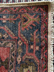 Songhor Teppich ca. 150 × 100 cm – rosa/blau & geometrisch
