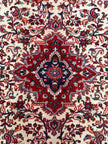 Suzany Teppich ca. 150 × 100 cm – creme/rot & elegant