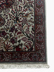 Täbriz Teppich ca. 150 × 100 cm – creme/petroleum/bordeaux & klassisch