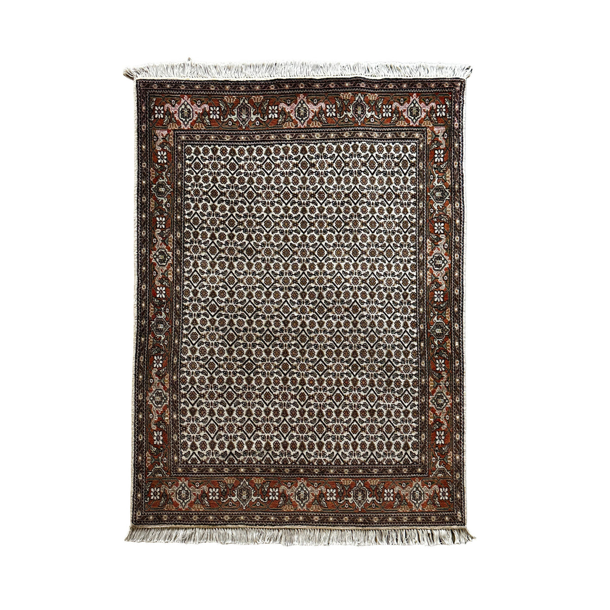 Täbriz MF Teppich ca. 152 × 100 cm – creme, braun & terrakotta