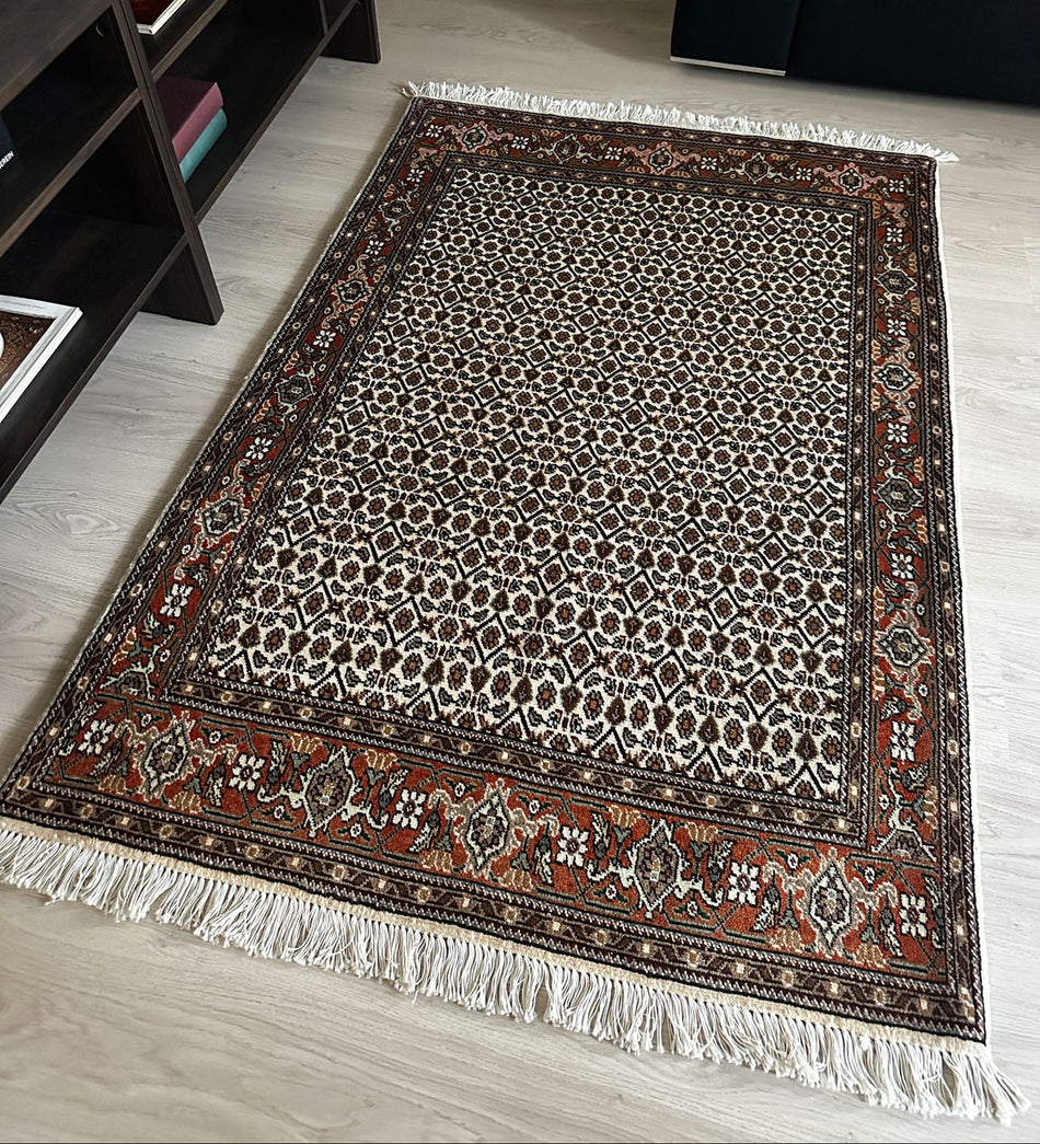 Täbriz MF Teppich ca. 152 × 100 cm – creme, braun & terrakotta