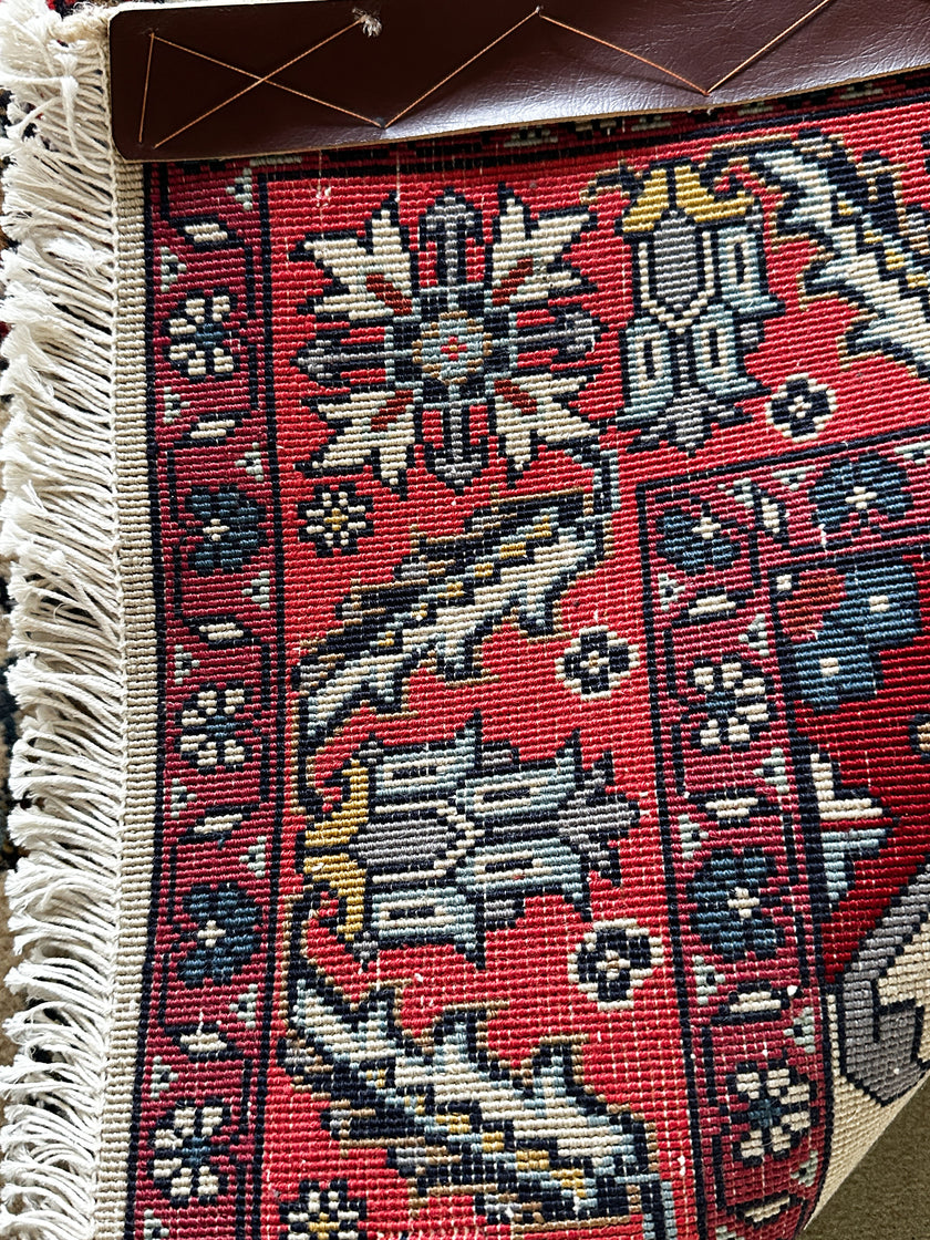 Täbriz Teppich ca. 150 × 100 cm – rot/creme & klassisch