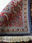 Täbriz Teppich ca. 300 × 250 cm – dunkelblau/rot & fein gemustert