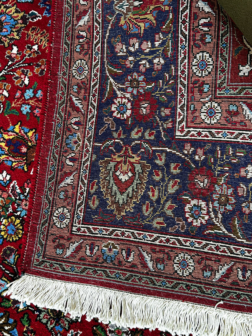 Täbriz Teppich ca. 300 × 200 cm – rot/blau & luxuriös