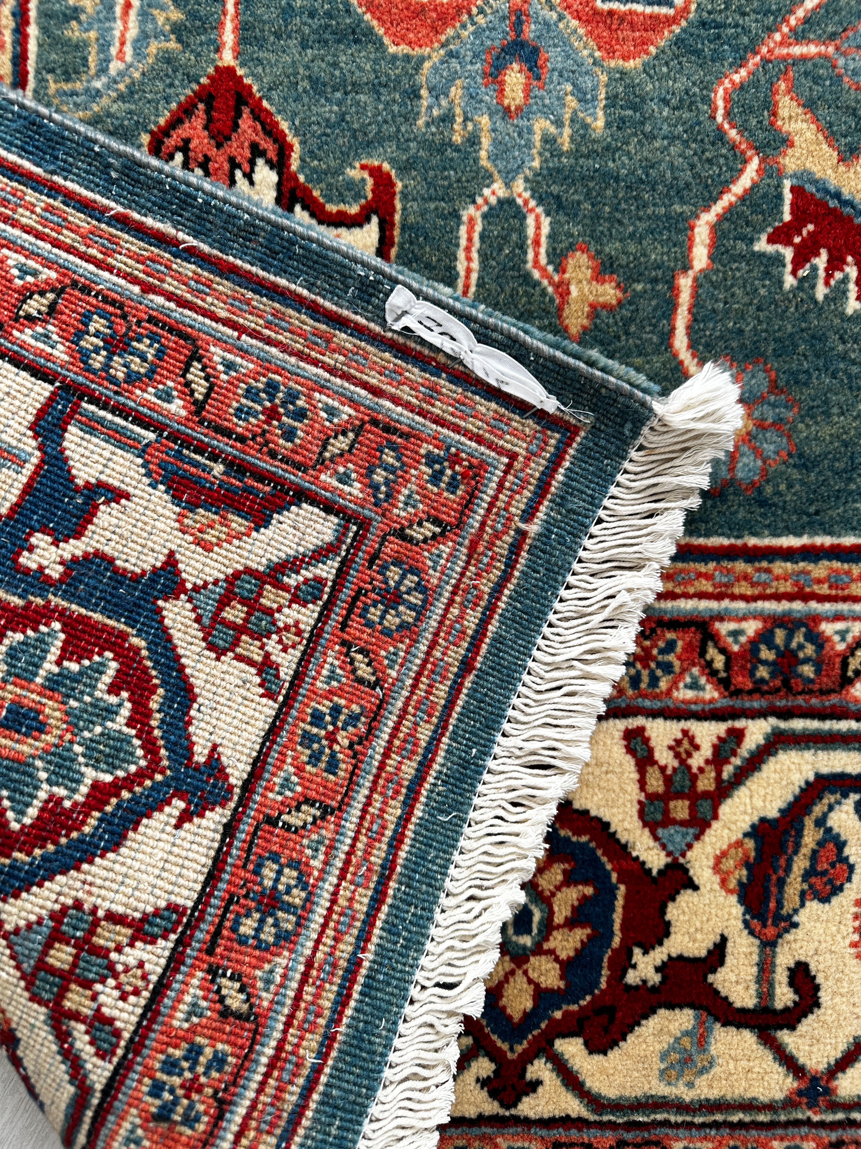 Täbriz Teppich ca. 300 × 200 cm – rot/petrol & edel