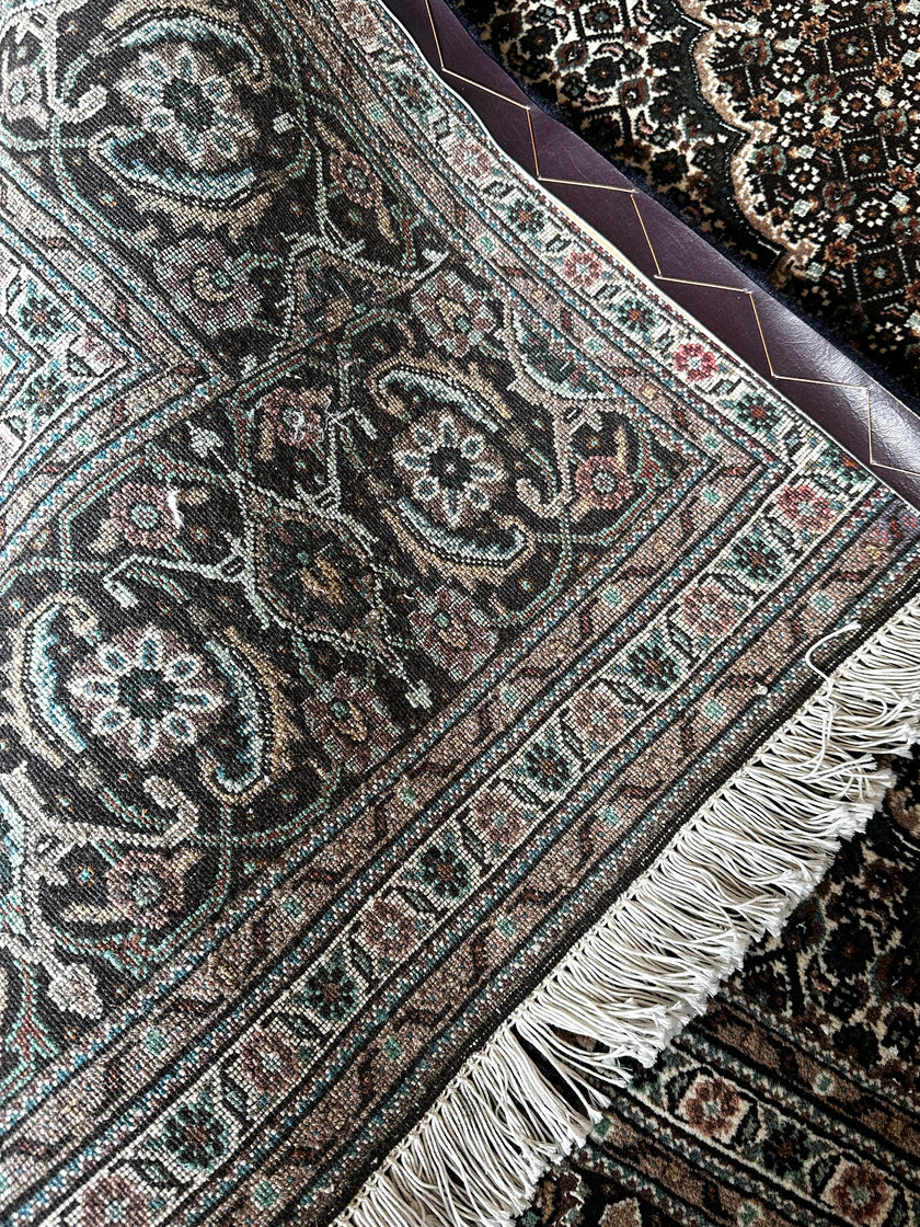 Täbriz Teppich ca. 314 × 200 cm – dunkelbraun, creme & beige
