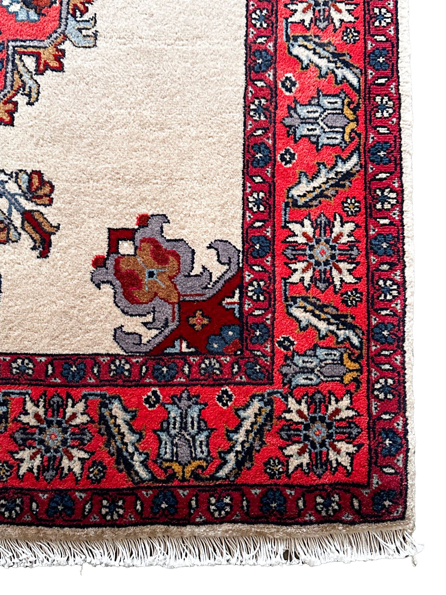 Täbriz Teppich ca. 150 × 100 cm – rot/creme & klassisch