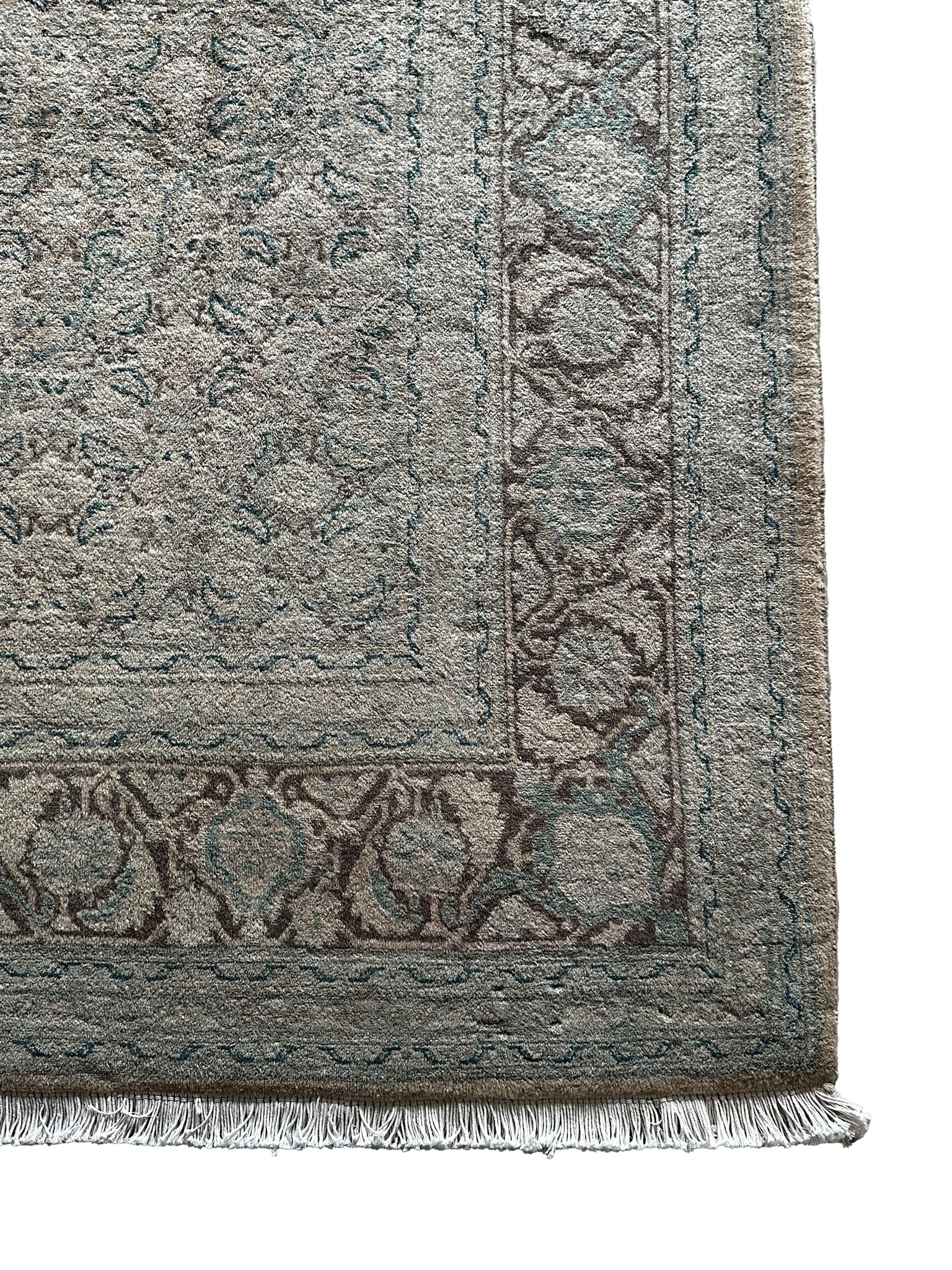 Täbriz Teppich ca. 200 × 300 cm – beige/hellblau & elegant