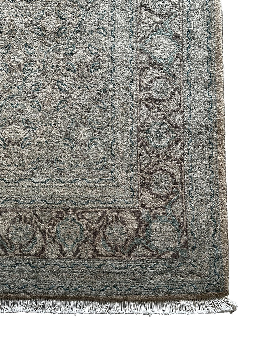 Täbriz Teppich ca. 200 × 300 cm – beige/hellblau & elegant