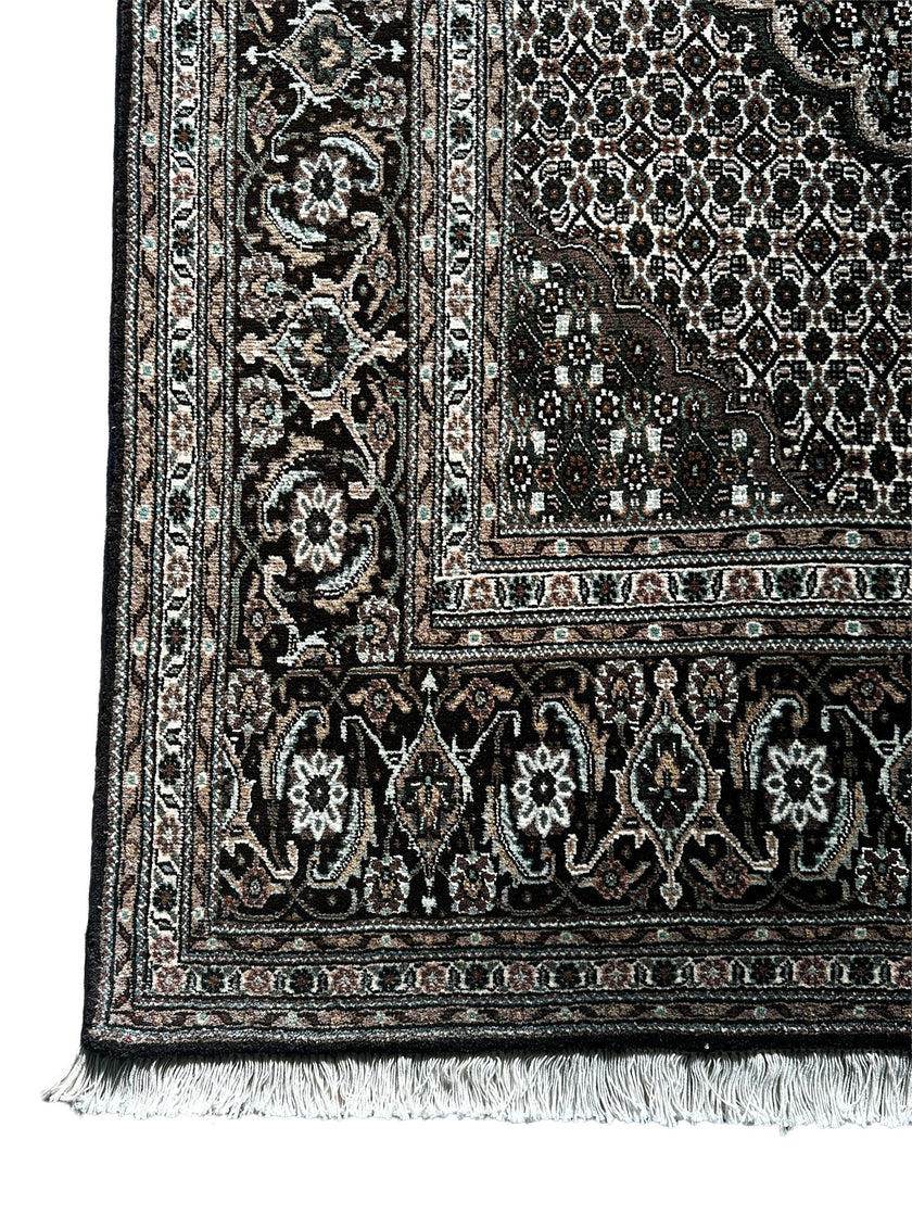 Täbriz Teppich ca. 314 × 200 cm – dunkelbraun, creme & beige