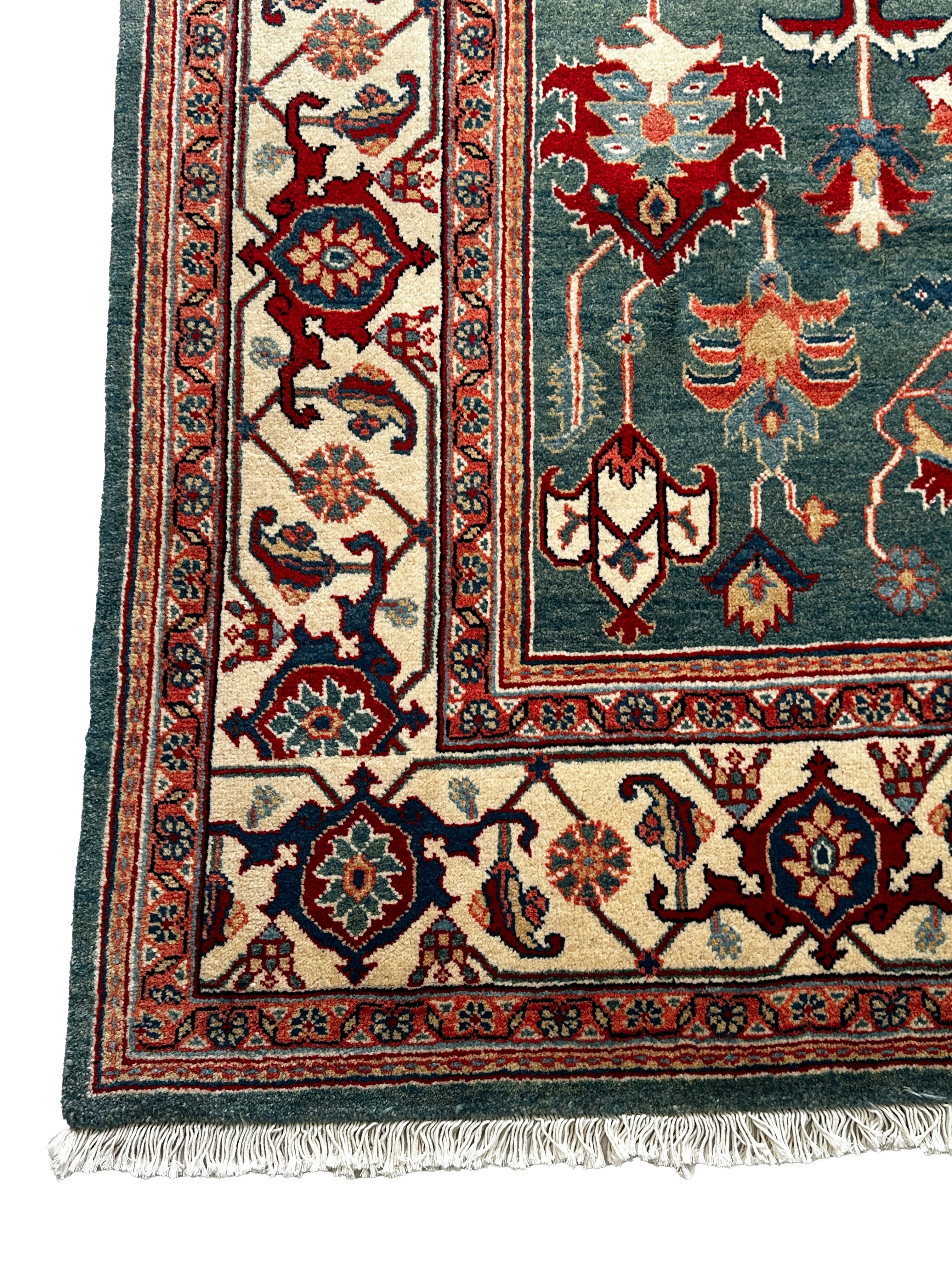 Täbriz Teppich ca. 300 × 200 cm – rot/petrol & edel