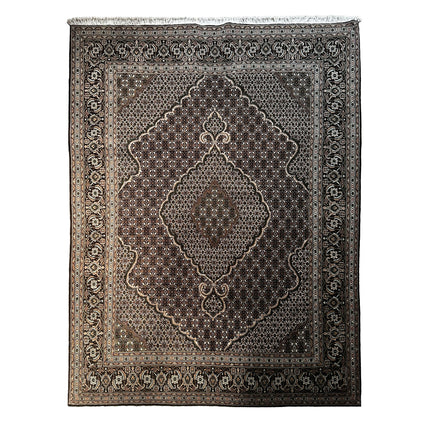 Täbriz Teppich ca. 314 × 200 cm – dunkelbraun, creme & beige