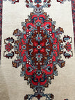 Täbriz Teppich ca. 150 × 100 cm – rot/creme & klassisch