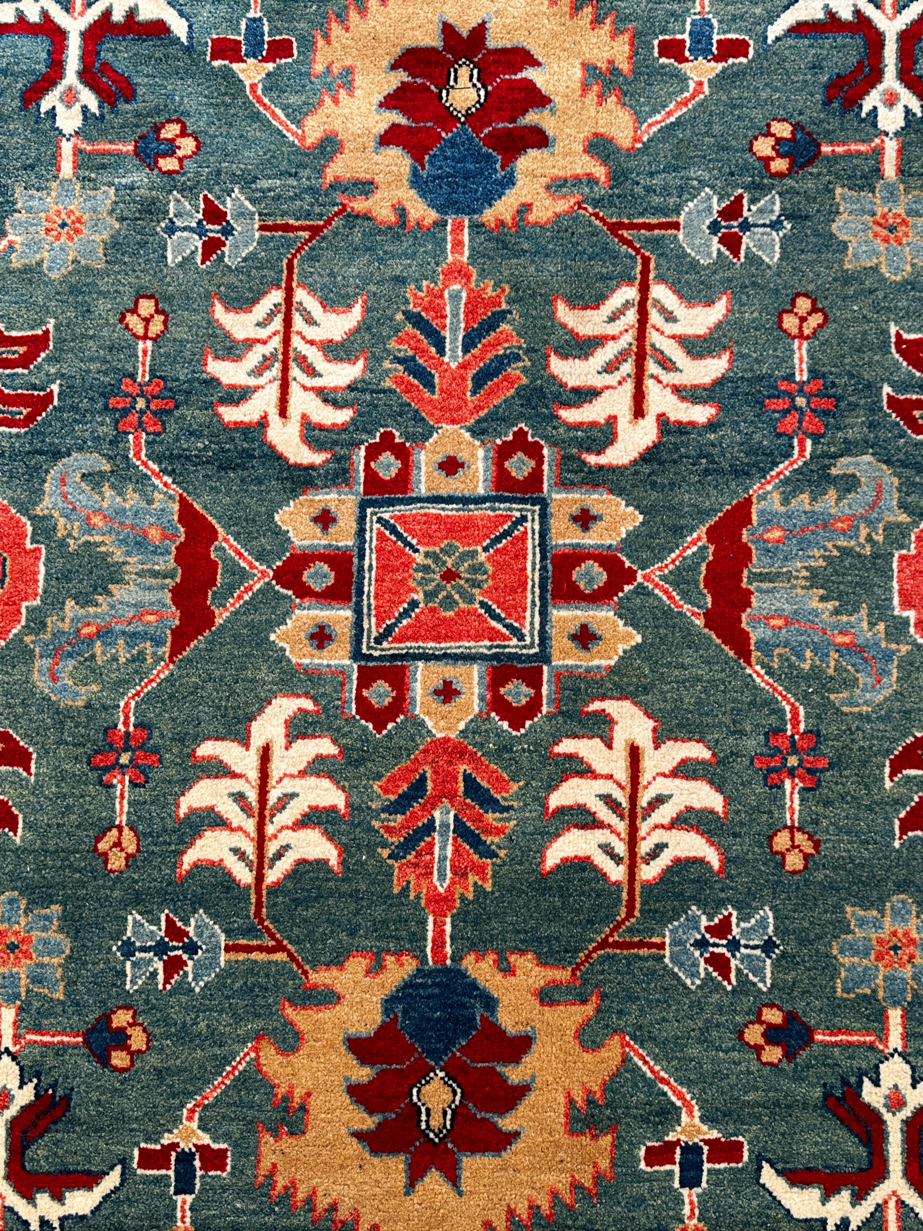 Täbriz Teppich ca. 300 × 200 cm – rot/petrol & edel