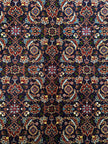 Täbriz Teppich ca. 300 × 250 cm – dunkelblau/rot & fein gemustert