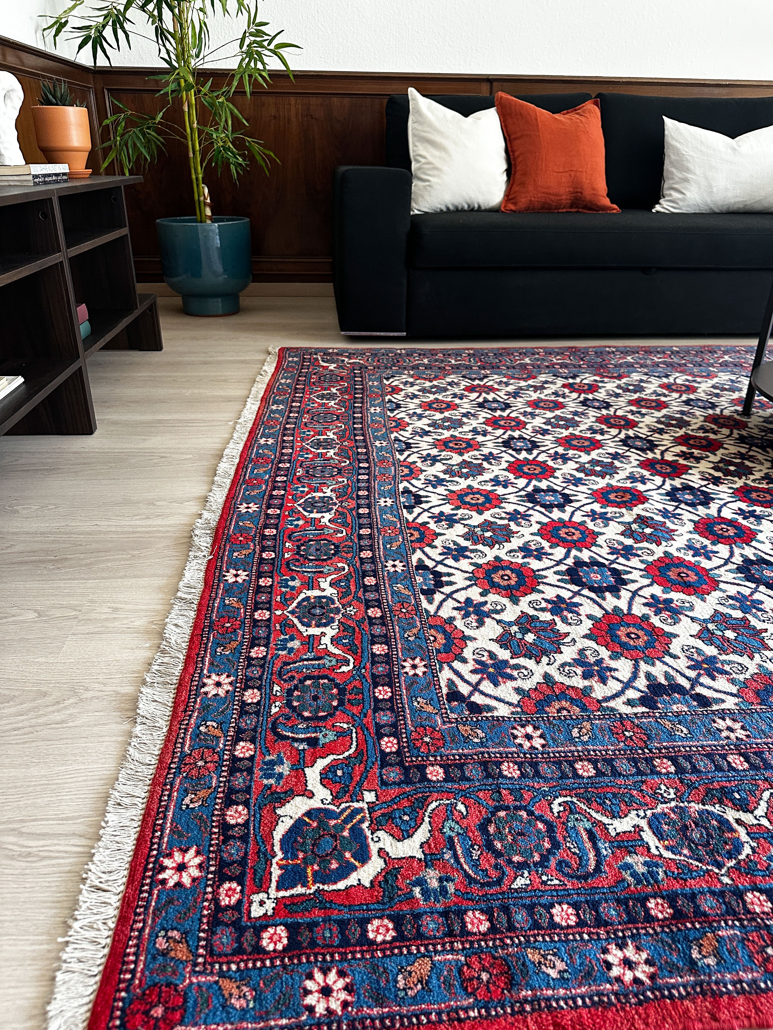 Veramin Teppich ca. 200 × 300 cm – creme/blau & klassisch