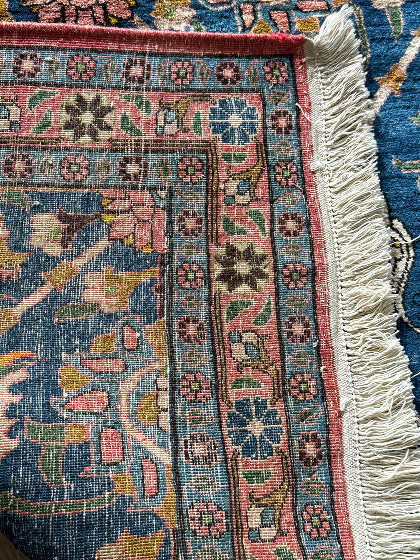 Weramin Teppich ca. 150 × 100 cm – blau/petroleum & ausdrucksstark