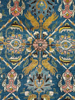 Weramin Teppich ca. 150 × 100 cm – blau/petroleum & ausdrucksstark