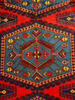 Wiss Teppich ca. 300 × 200 cm – rot/grau & geometrisch