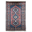 Yalameh Teppich ca. 150 × 100 cm – blau/rosa & geometrisch
