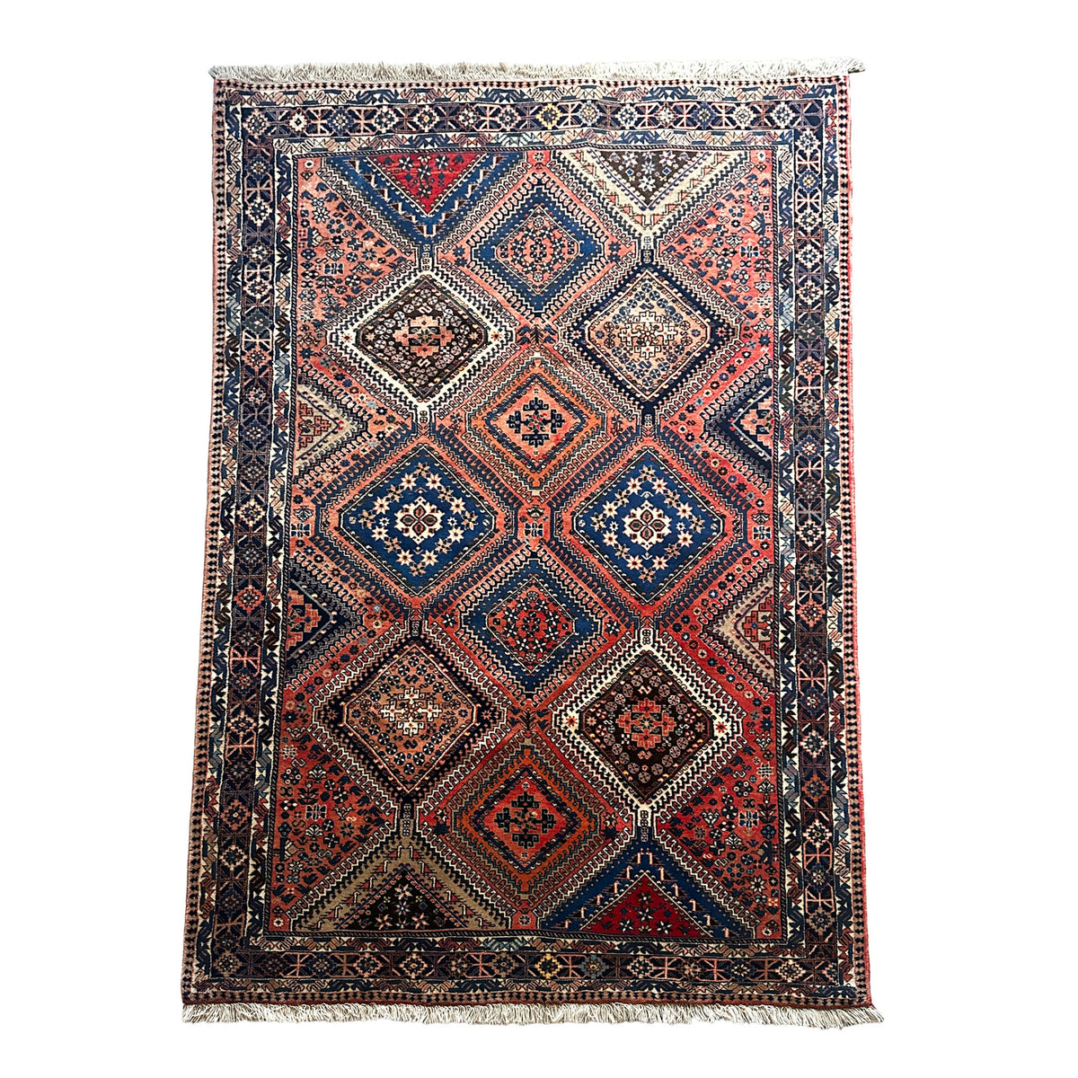 Yalameh Teppich ca. 230 × 153 cm – altrosa & geometrisch