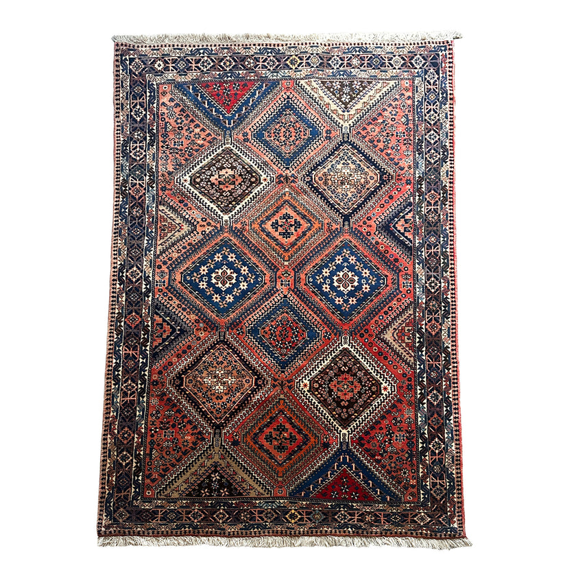 Yalameh Teppich ca. 230 × 153 cm – altrosa & geometrisch