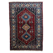 Yalameh Teppich ca. 150 × 100 cm – rot/blau/creme & geometrisch gemustert