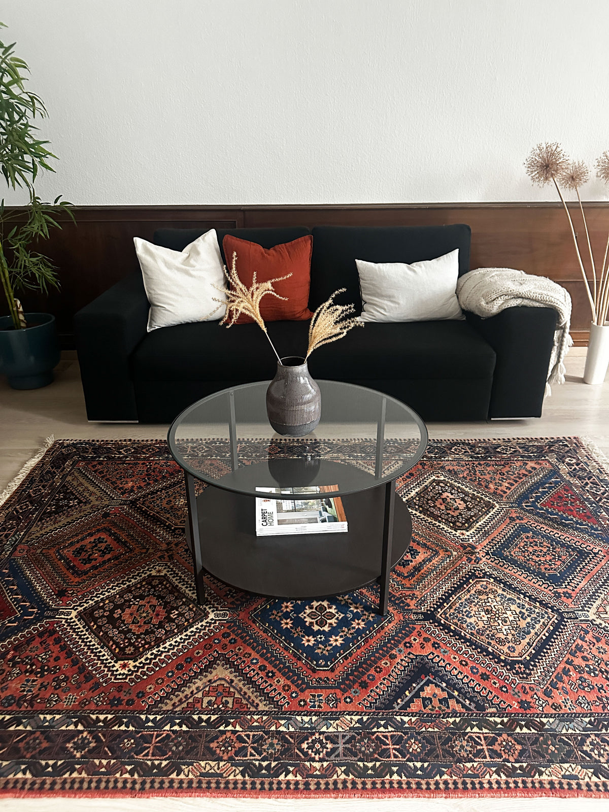 Yalameh Teppich ca. 230 × 153 cm – altrosa & geometrisch