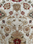 I. Ziegler Teppich ca. 245 × 171 cm – beige & floral gemustert