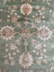 Ziegler Teppich ca. 255 × 162 cm – grün & beige